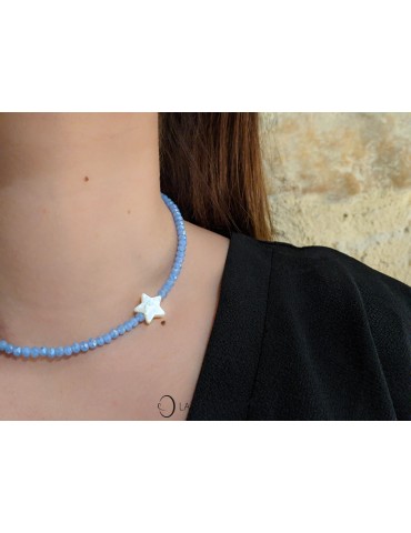 Short Necklace, Artist Collection, Pearly Natural Star