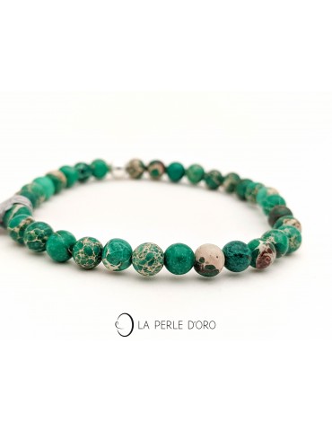 Green Jasper bracelet,...