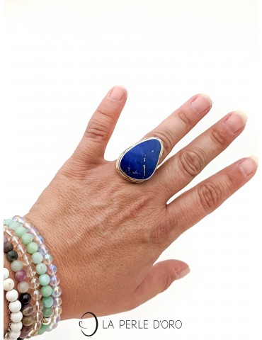 Lapis lazuli silver ring