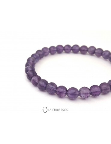 Amethyst 0.24 inch faceted,...