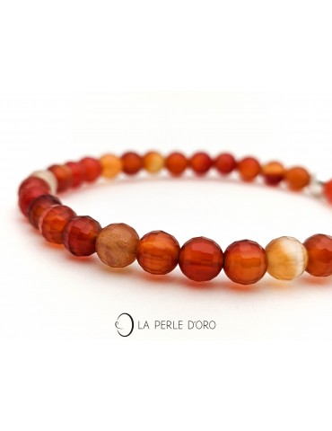 Carnelian 6mm faceted,...