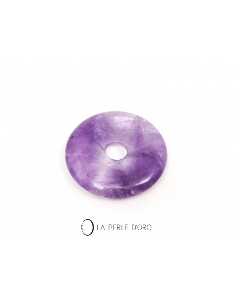 Améthyste, donut 3cm Energie positive, Concentration), Disque de Pi Chinois