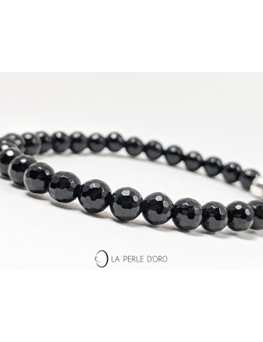 0.24 inches faceted black...