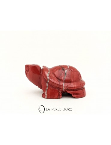Jaspe rouge, Tortue 5cm...