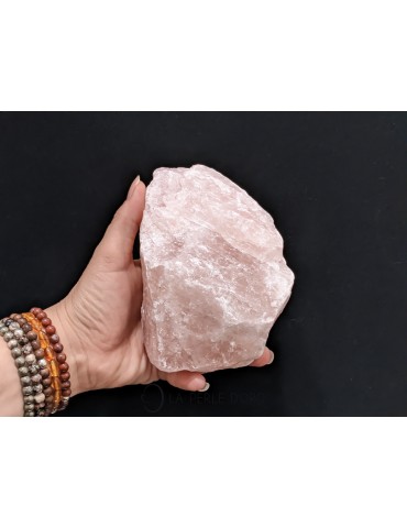 Rose Quartz, Raw piece 5.12 to 5.91 inches, sold by the unit (Self-confidence, emotional stability)