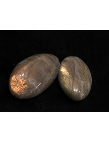 Labradorite argentée, Galet...