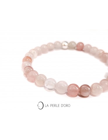Morganite 0,24 inches, Messenger Collection Bracelet