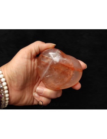 Hematoid red quartz, Heart...