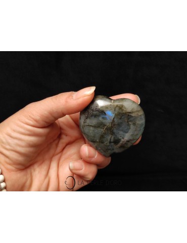 Labradorite, Coeur 5 à 6cm...