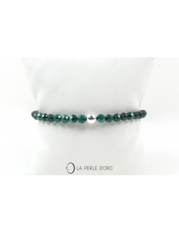 Malachite 4mm facettée,...