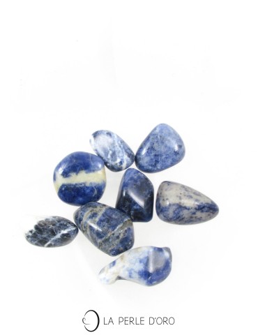 Sodalite, Rolled stone 0.59 to 0.98 inch (Soothing and Communication) sold by the unit