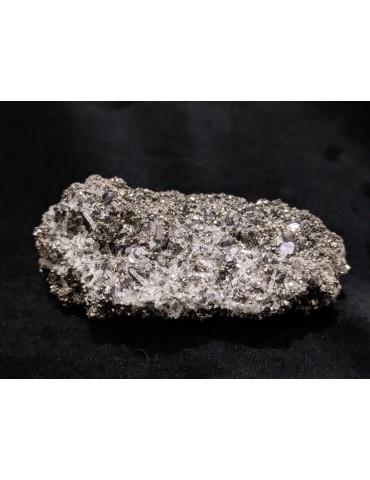 Pyrite et Galène cristallisée, Amas 8cm (Apaisement et Détente)