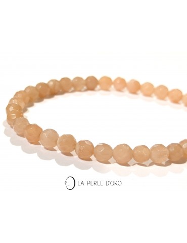 Pierre de Lune rose 4mm...
