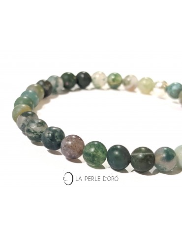 Agate indienne 6mm mate,...