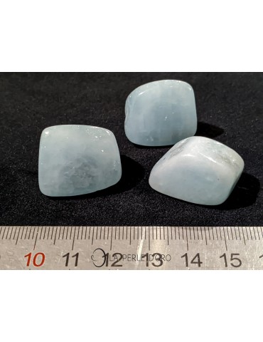 Aquamarine, Rolled stone 0.79 to 1,18 inches (Communication and Soothing), sold by the unit