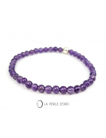 Améthyste 4mm, Bracelet...