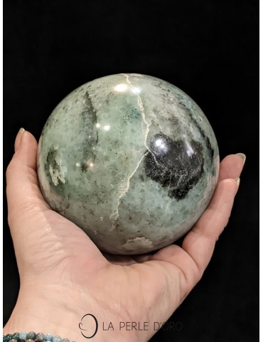 Chrysocolla, 3.94 inches sphere (Soothing and Positioning)