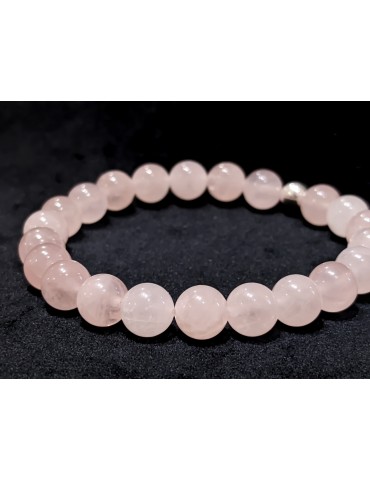 Quartz rose 8mm (Brésil),...