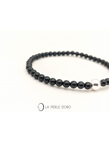 Onyx 4mm, Collection Delicates Bracelet