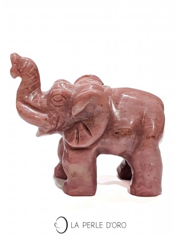 Rhodonite, éléphant 6,5cm...