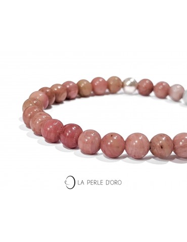 Rhodonite sélectionnée 6mm,...
