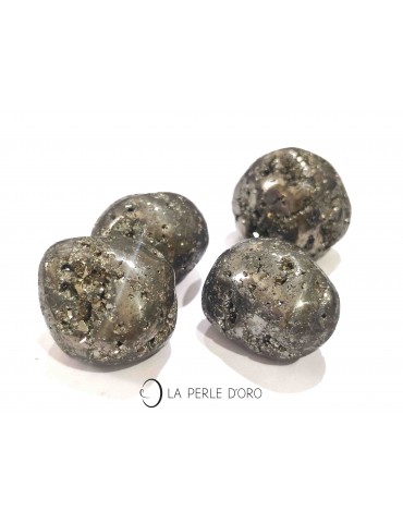 Pyrite, pierre roulée de 2,5 à 3cm (Soulagement, Positivité)