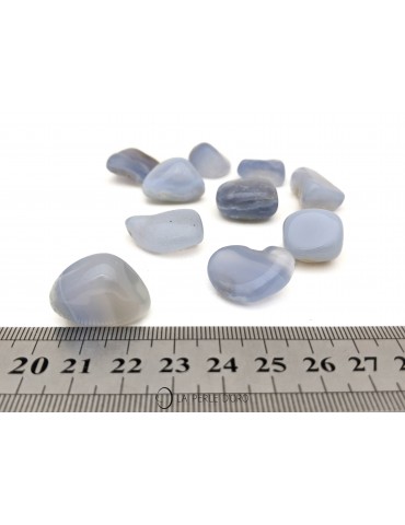 Blue Lace, blue Chalcedony Rolled stone (Communication, elocution)