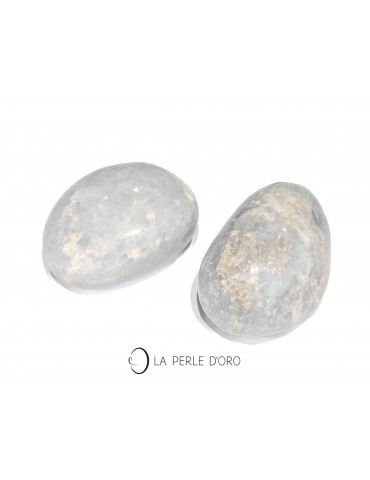 Calcite bleue, Galet plat 2...