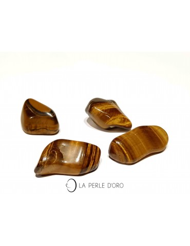 Tiger's eye, Rolled stone...