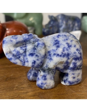 Lapis Lazuli, éléphant 4cm...