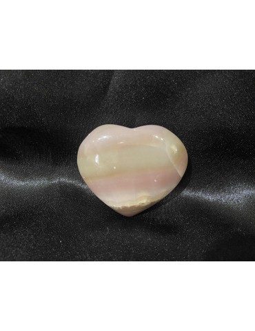 Agate rose, Coeur 4,5cm...
