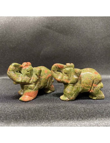 Unakite, Eléphant 5cm...