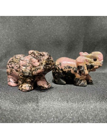 Rhodonite, Eléphant 5cm...