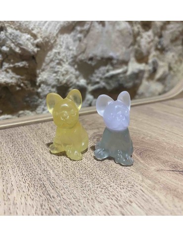 Fluorite arc en ciel, Chien...