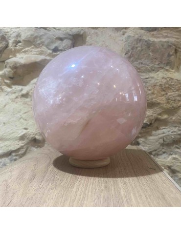 Quartz rose, Sphère 14cm...