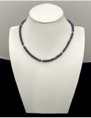 Perles naturelles bleues et...