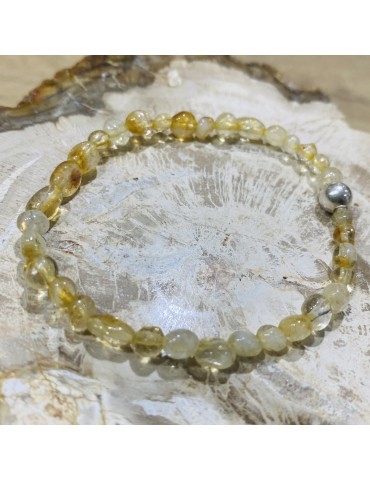 Citrine 4mm, cailloux...