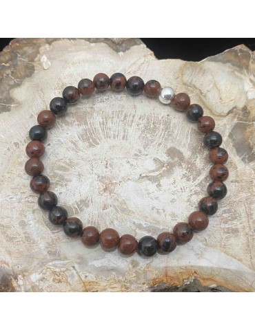 Obsidienne Acajou 6mm...