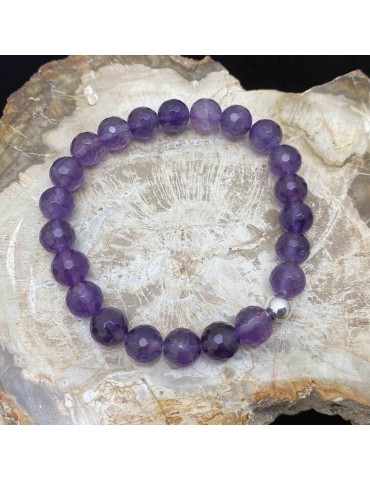 Améthyste 8mm facettée...
