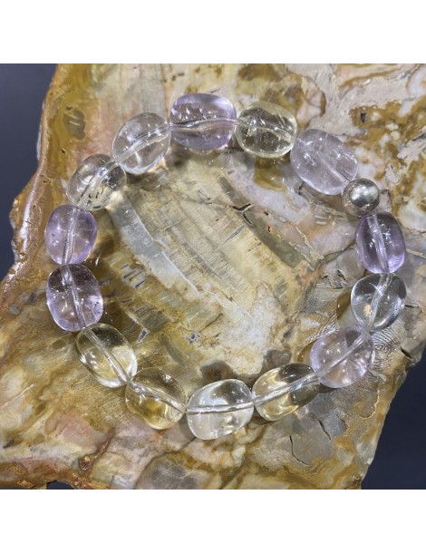 bracelet amétrine 10mm