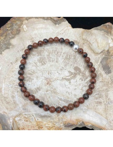 Obsidienne Acajou 4mm...