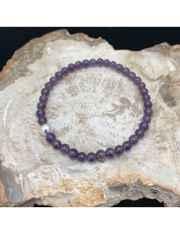 Améthyste 4mm, Bracelet...