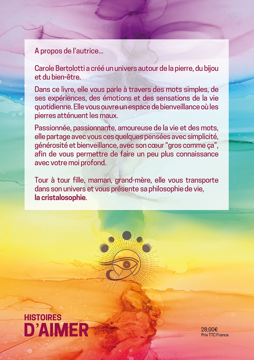 Dos livre histoire d'aimer